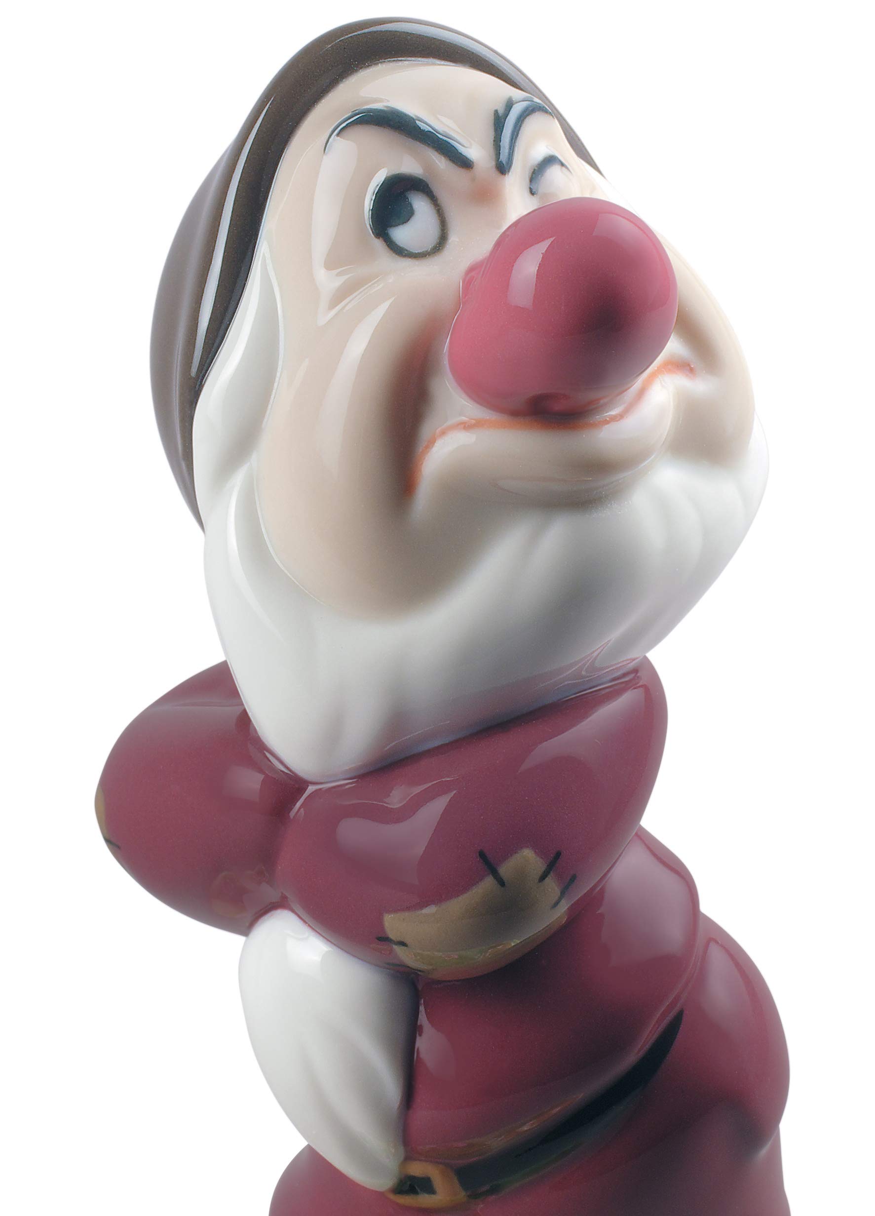 Lladró Disney Brontolo statua porcellana nanetto Biancaneve