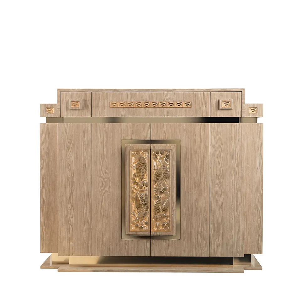 Lalique Merles et Raisins mobile bar cristallo trasparente