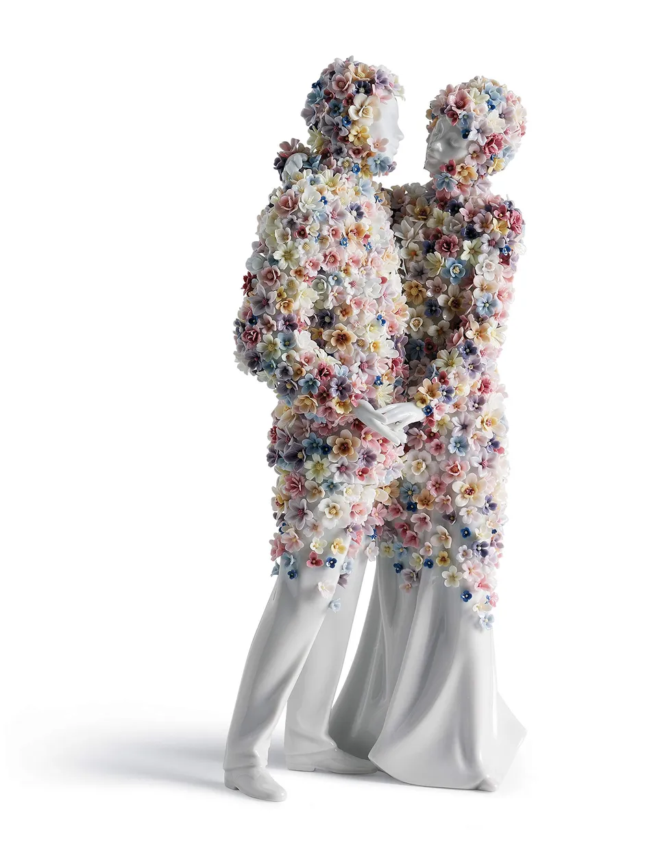 Lladró Sculture Amore III statuetta porcellana fiori