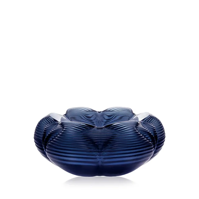 Lalique Art Fontana Coppa Cristallo Blu Notte Hadid