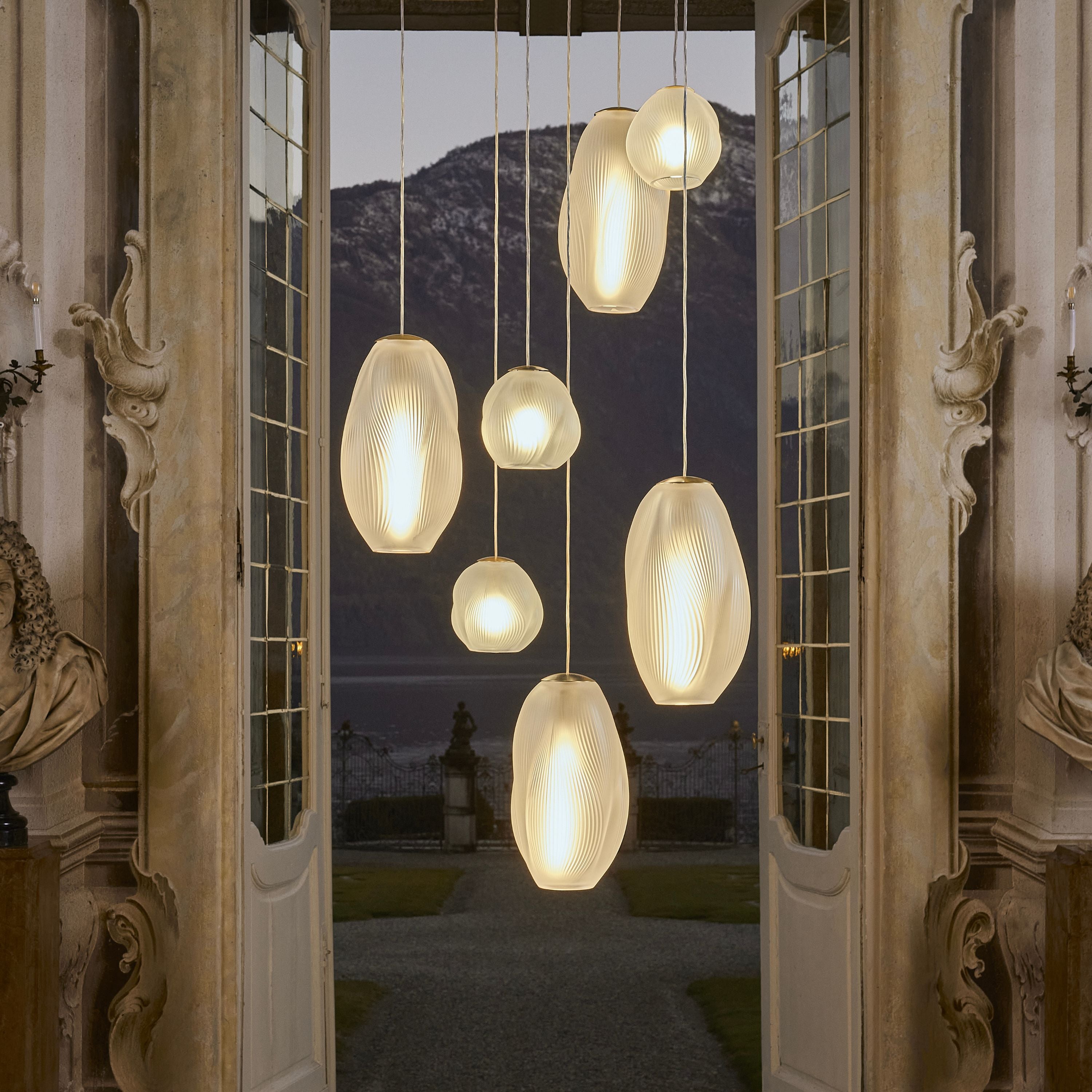 Lalique Lighting Alizé plafoniera in cristallo taglia M