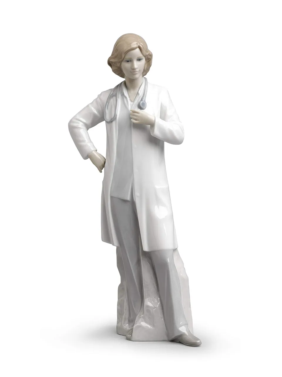 Lladró Sculture Dottoressa statuetta medico porcellana laurea