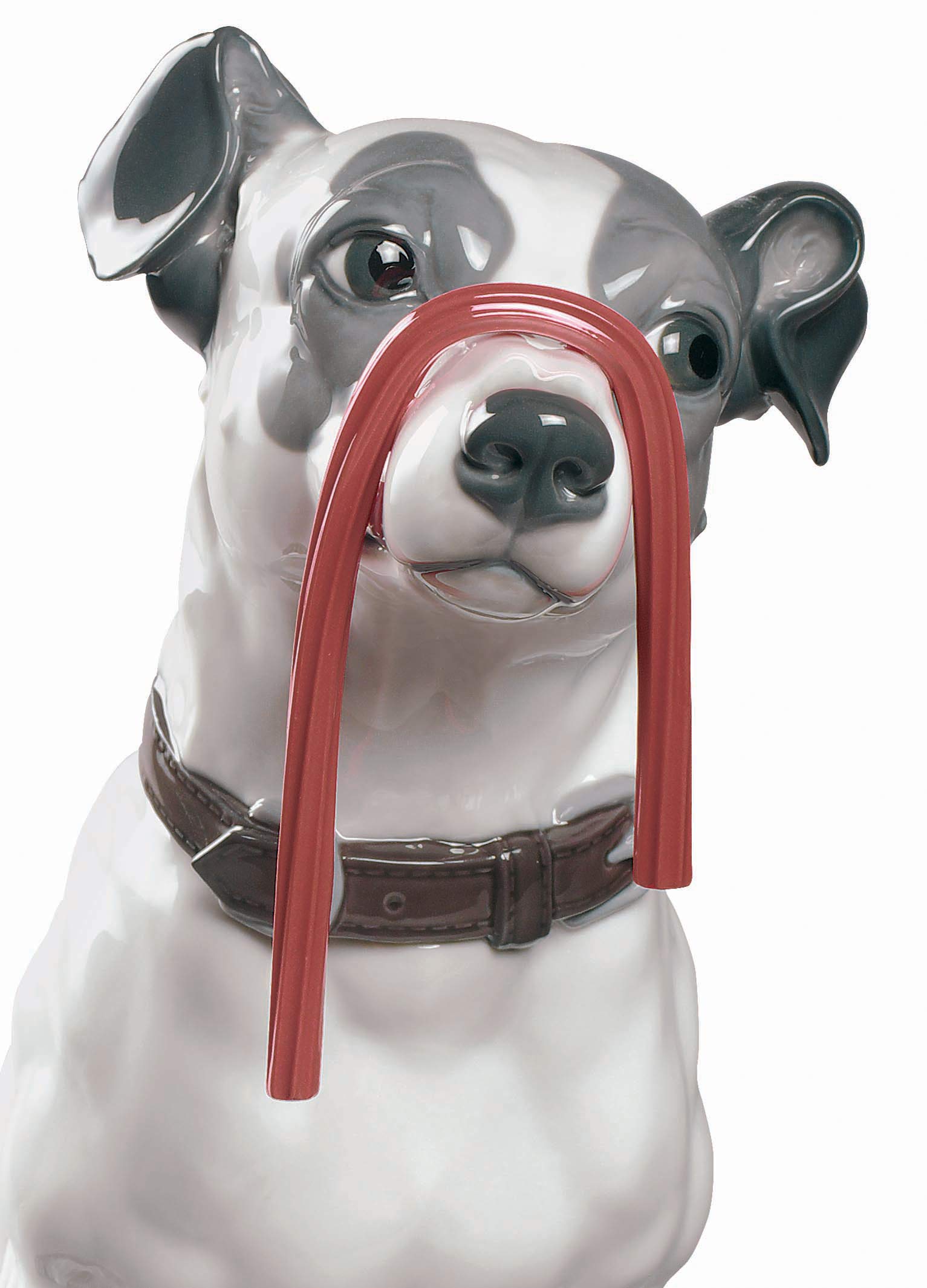 Lladró Sculture Jack Russell statuetta cane porcellana