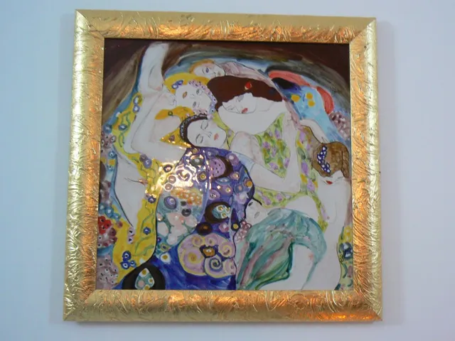 Raffaela Russo Klimt 02 quadro ceramica dipinto a mano