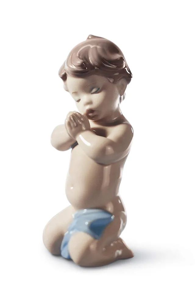 Lladró Bimbo Che Prega figurina bambino porcellana