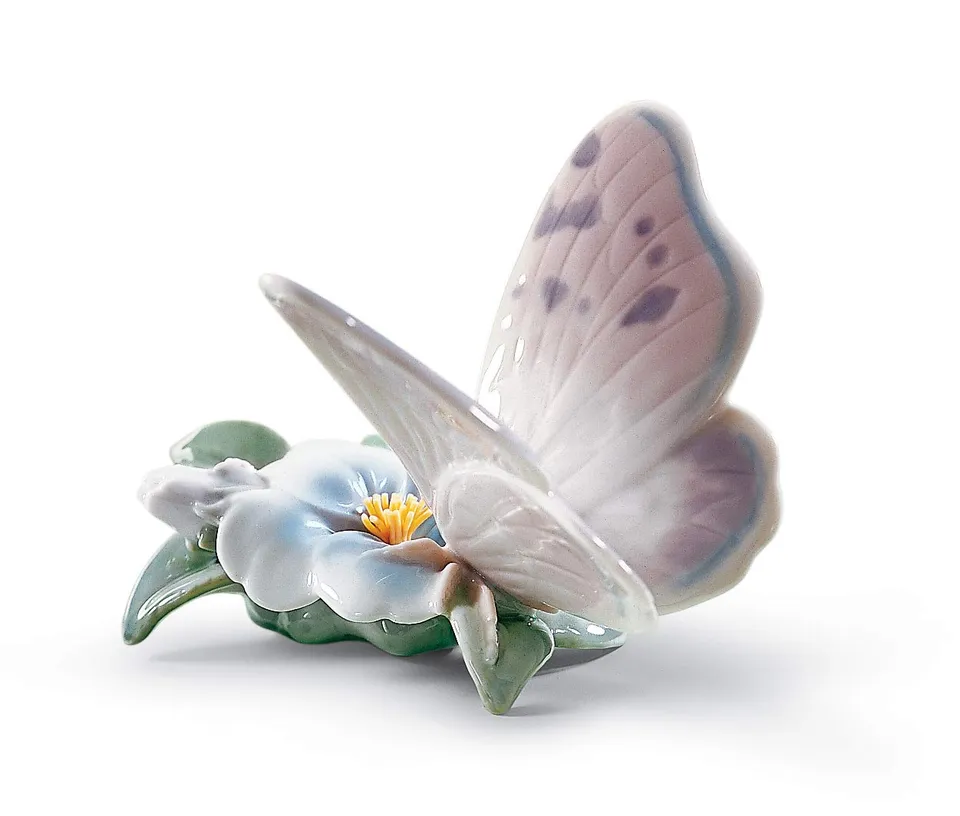 Lladró Farfalla D'Aprile figurina porcellana farfalla