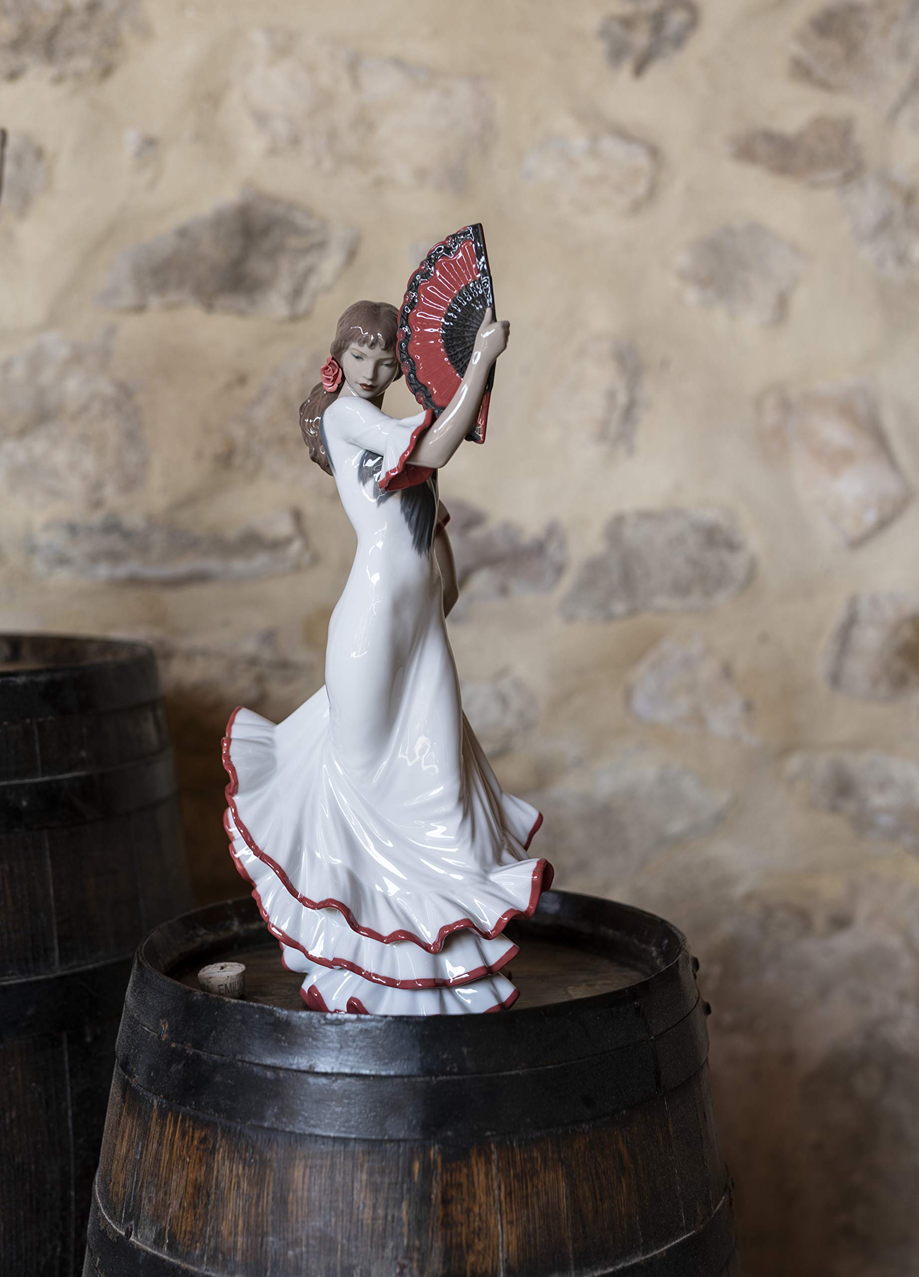 Lladró Anima e Passione flamenco figurina porcellana rossa