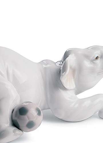 Lladró Sculture Goal figurina porcellana elefante con palla