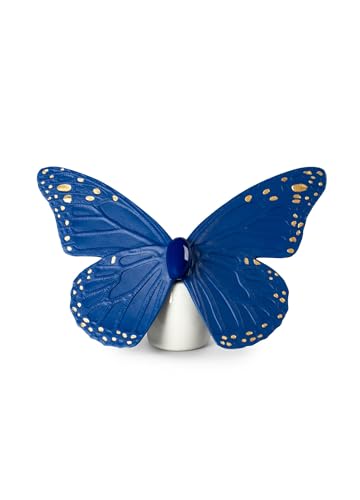 Lladró Accessori Decorativi Farfalla litofania azzurro oro