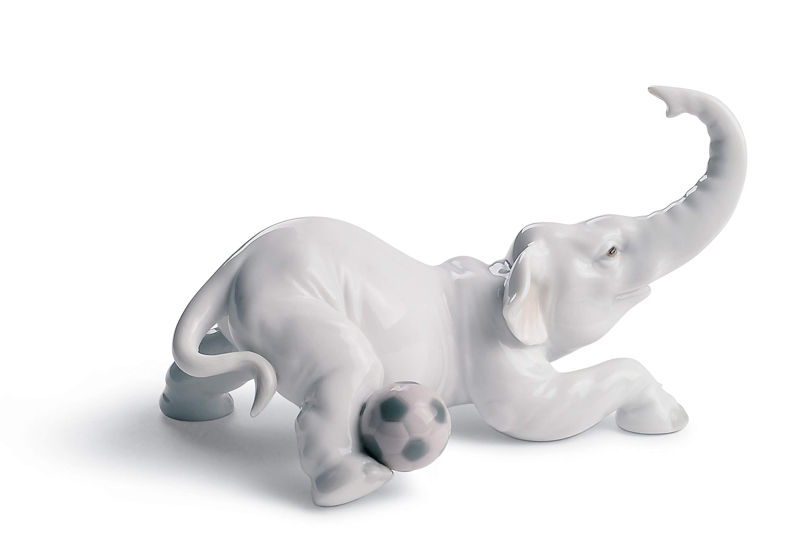 Lladró Sculture Goal figurina porcellana elefante con palla