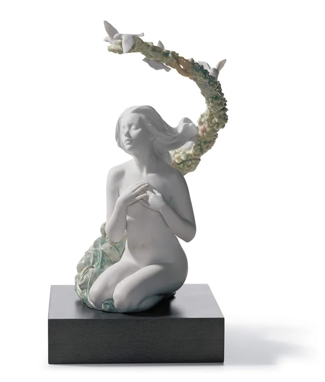 Lladró Sculture Figura Donna Ammiratio nudo donna porcellana