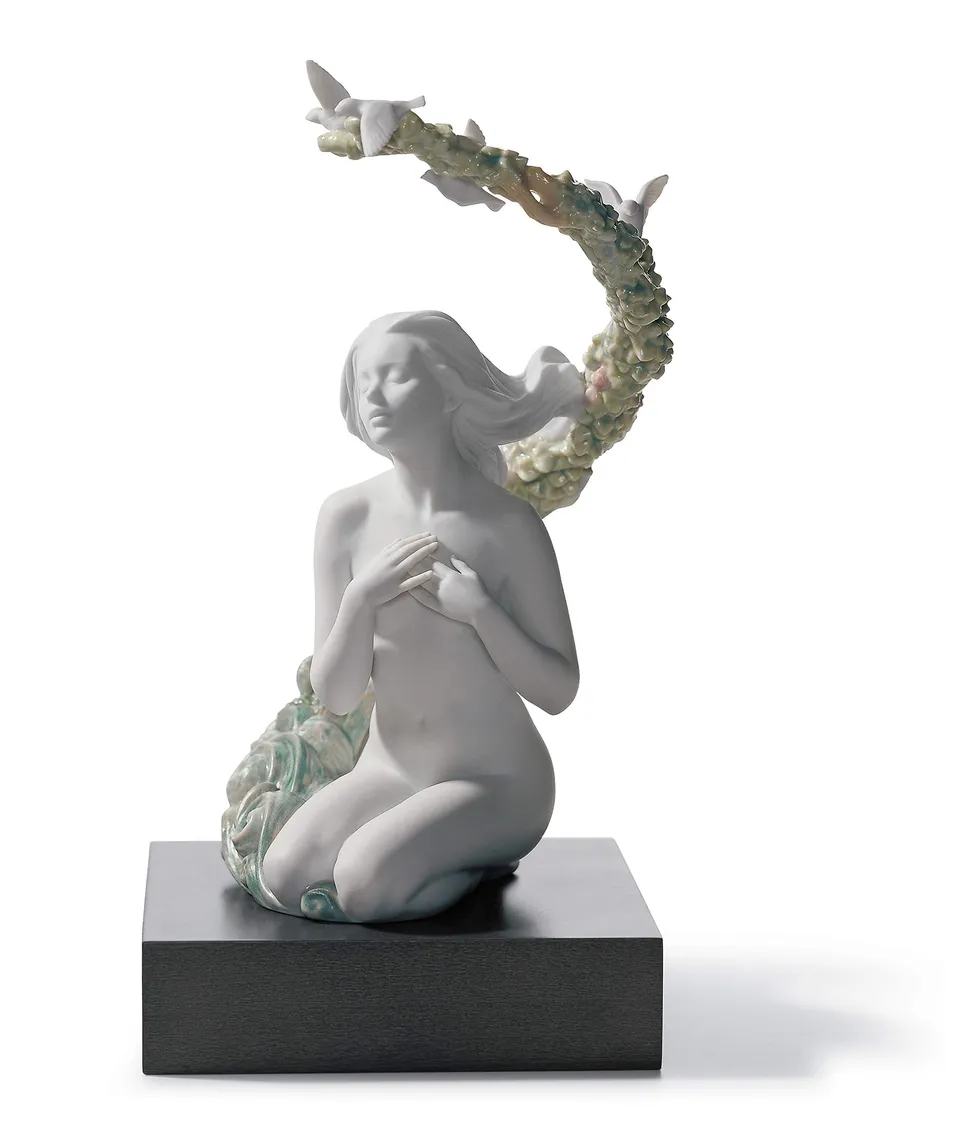 Lladró Sculture Figura Donna Ammiratio nudo donna porcellana