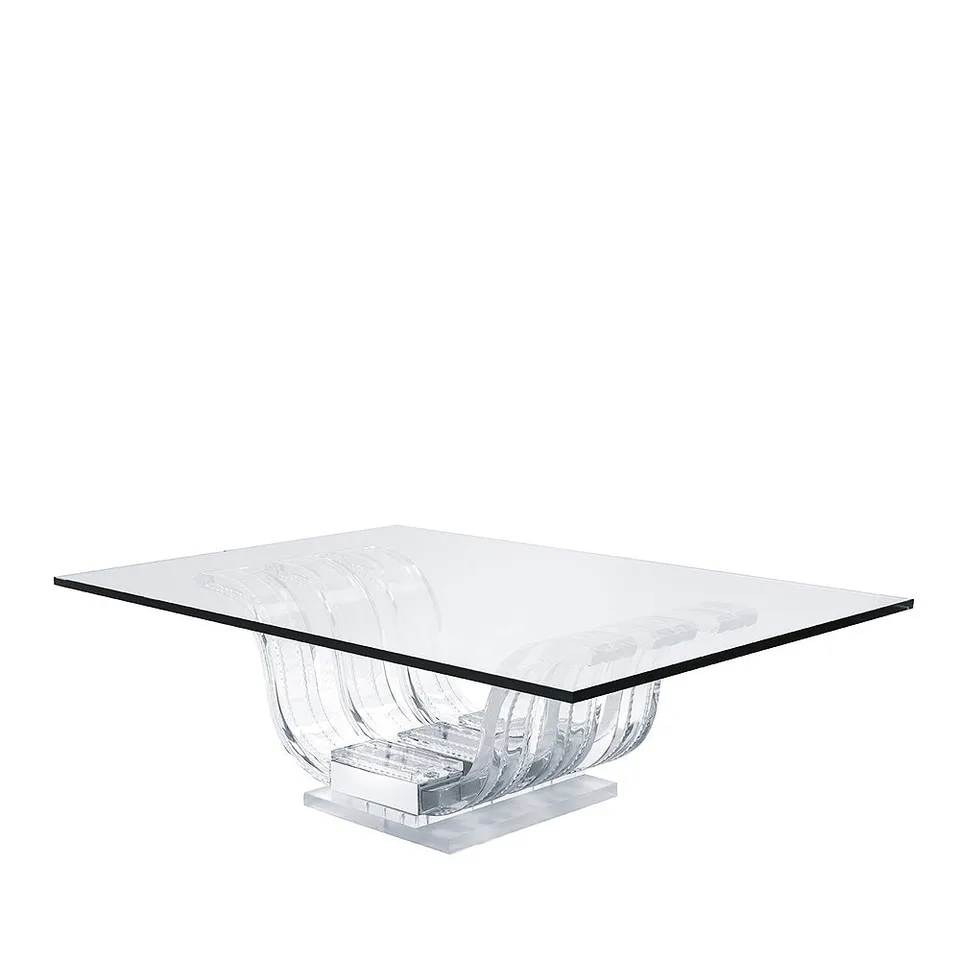 Lalique Perles d'Eau Tavolino basso cristallo gocce acqua