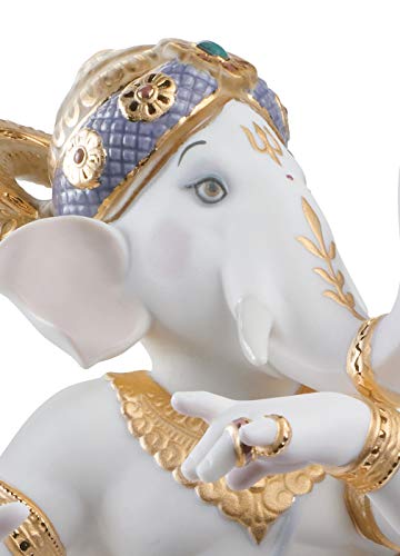 Lladró Alta Porcellana Ganesha Danzante statuetta porcellana
