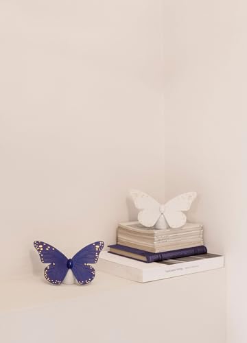 Lladró Accessori Decorativi Farfalla litofania azzurro oro