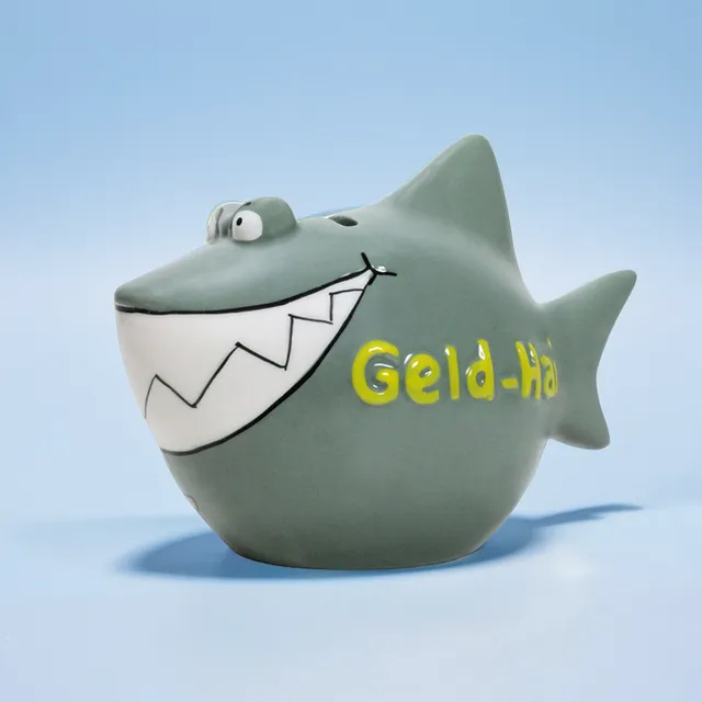Sparschwein Company Geld-Hai salvadanaio squalo piccolo ceramica