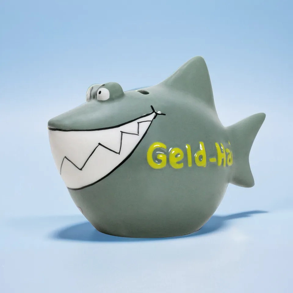 Sparschwein Company Geld-Hai salvadanaio squalo piccolo ceramica