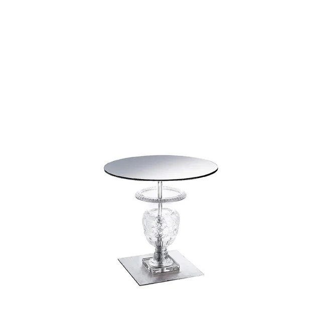 René Lalique Versailles tavolo piedistallo cristallo incolore