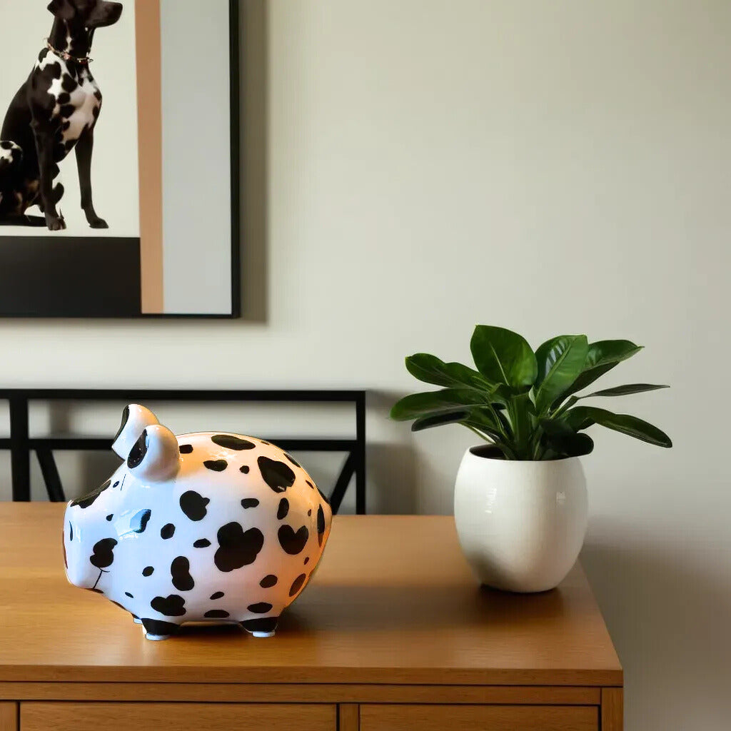 Sparschwein Company Kleinschweine Dalmatiner salvadanaio ceramica