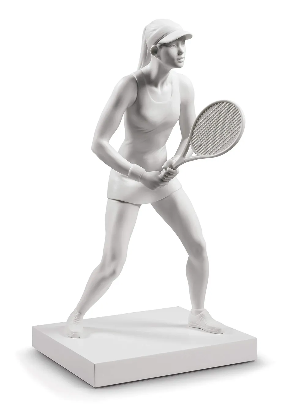 Lladró Sculture Tennista bianco figurina porcellana 30 cm