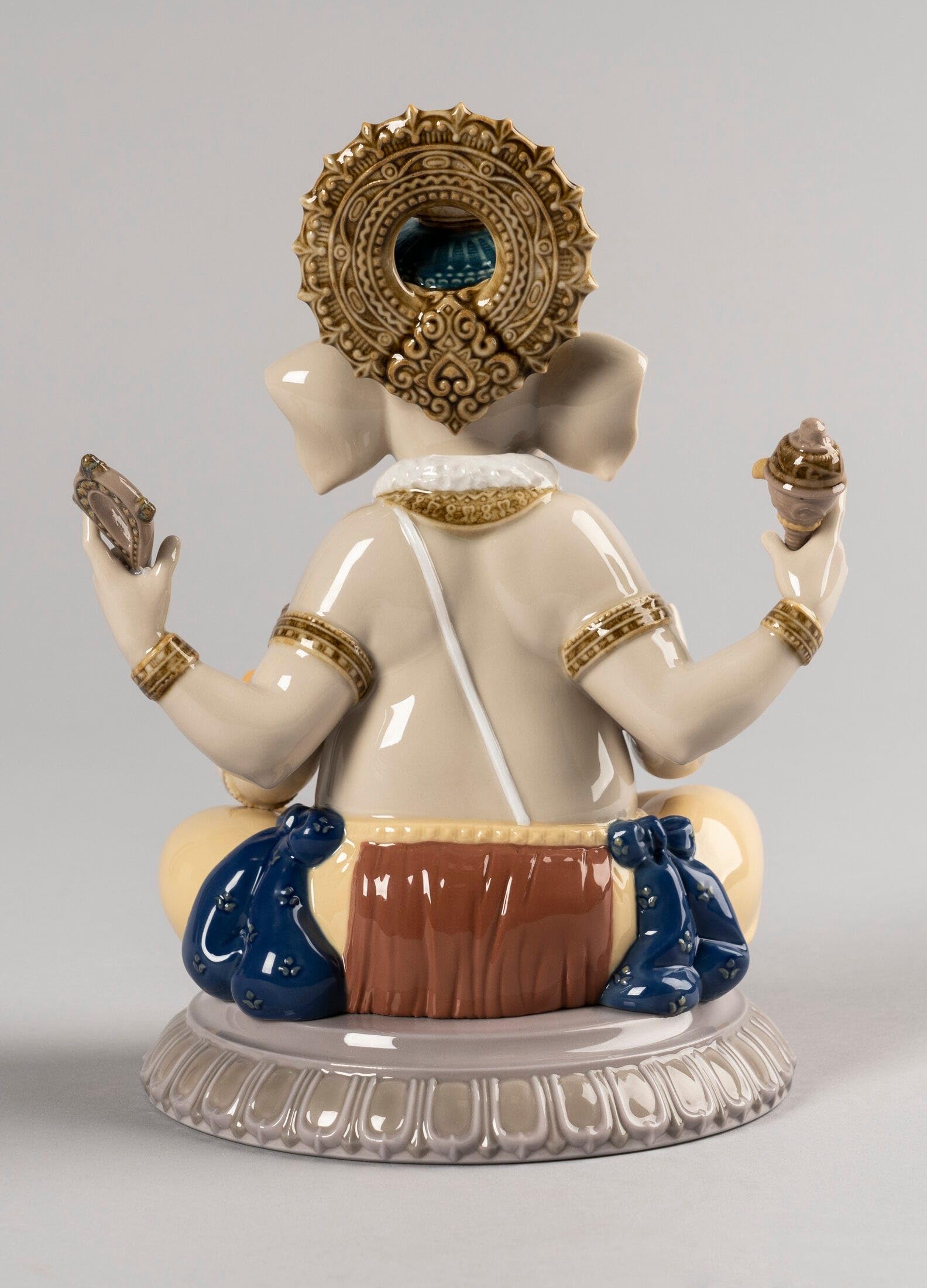Lladró Alta Porcellana Lord Ganesha scultura divinità indiana