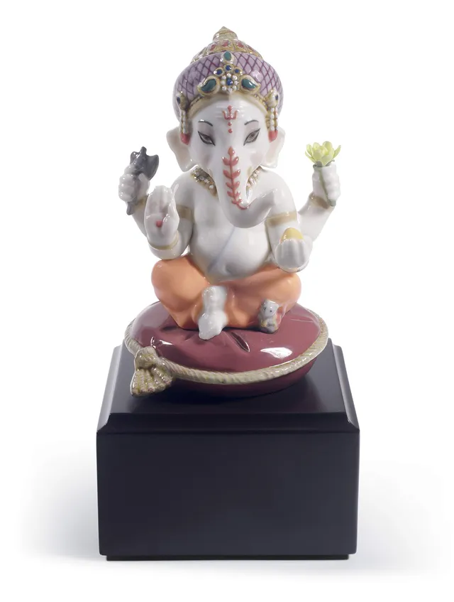 Lladró Sculture Bal Ganesha statua porcellana