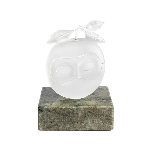 René Lalique Magritte Le Prêtre marié scultura mela destra cristallo