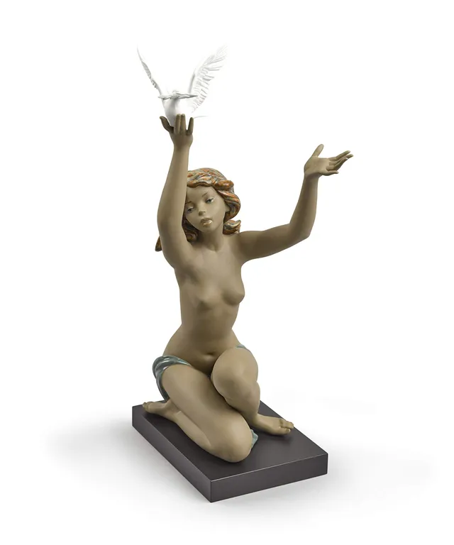 Lladró Sculture Offerta di Pace figura donna gres nuda