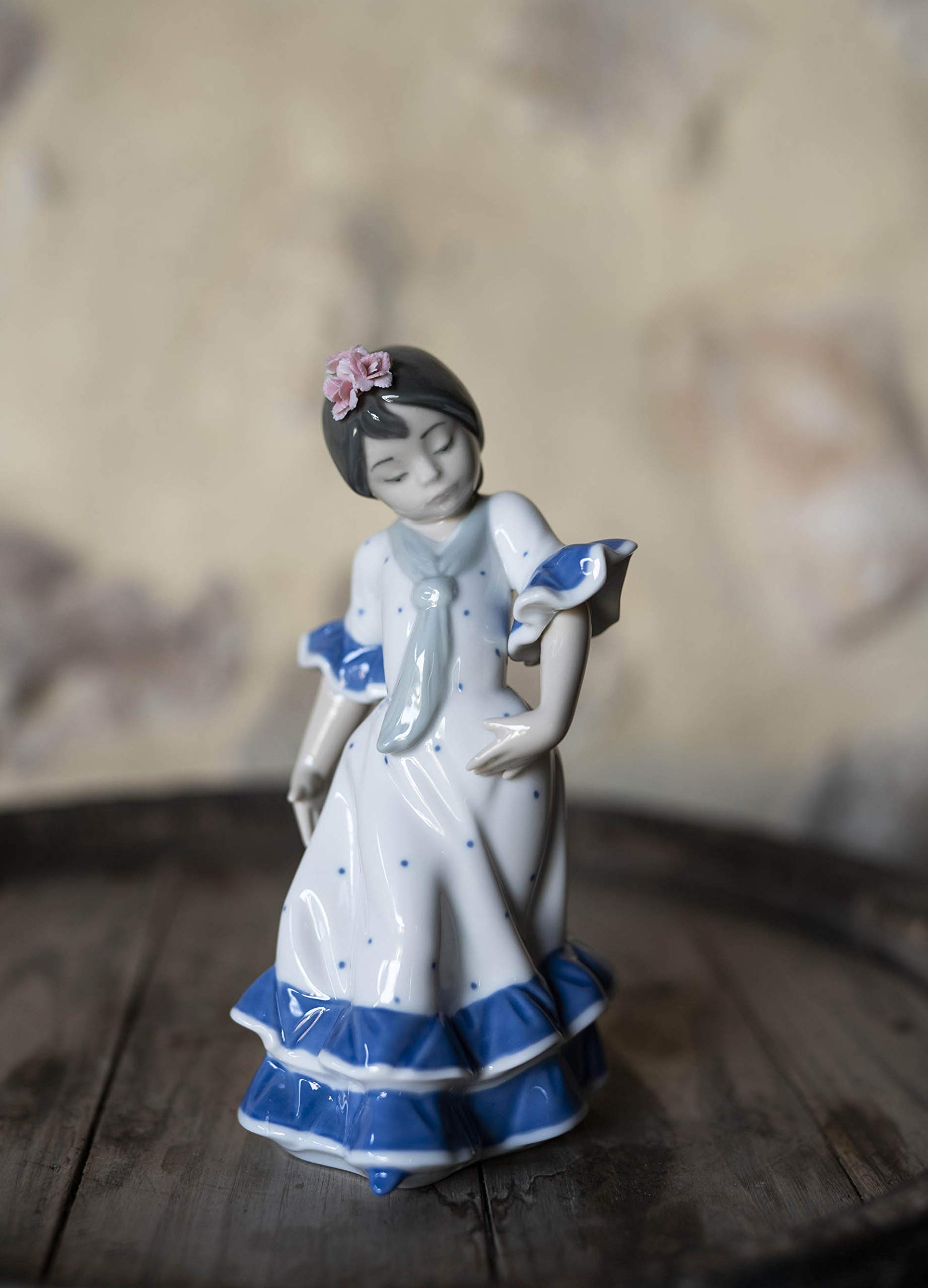 Lladró Sculture Ballerina Azzurra Figurina Porcellana