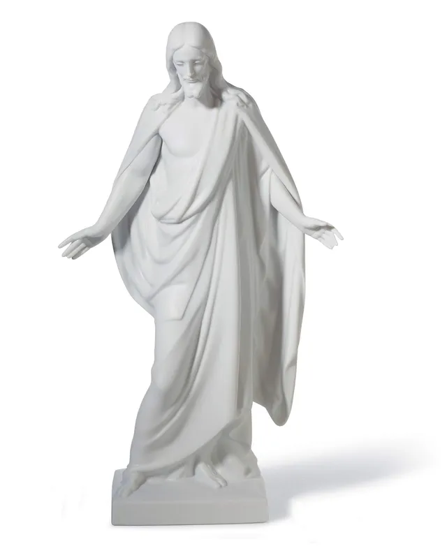 Lladró Sculture Cristo figurina religiosa bianco opaco