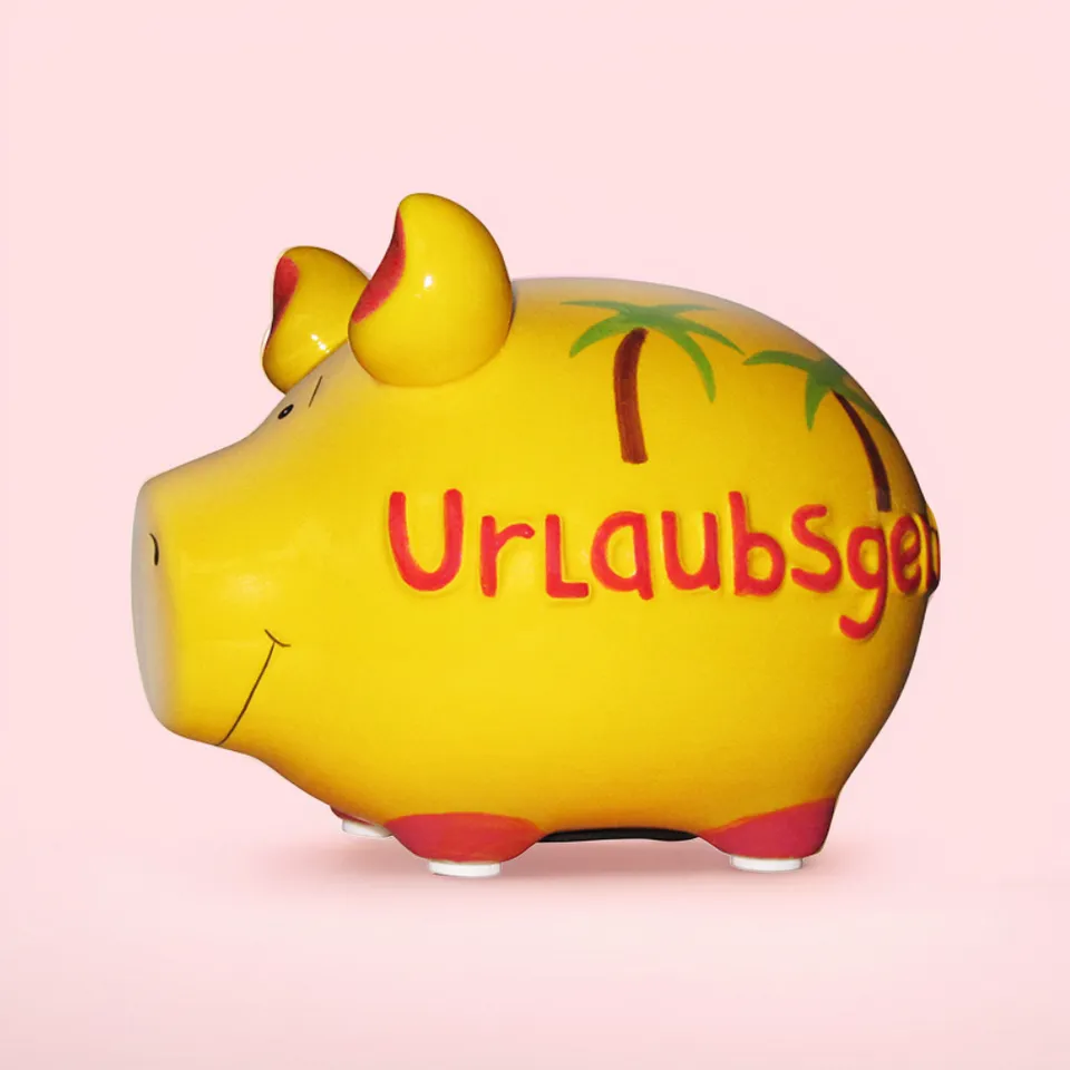 Sparschwein Company Kleinschweine Urlaubsgeld salvadanaio ceramica piccolo