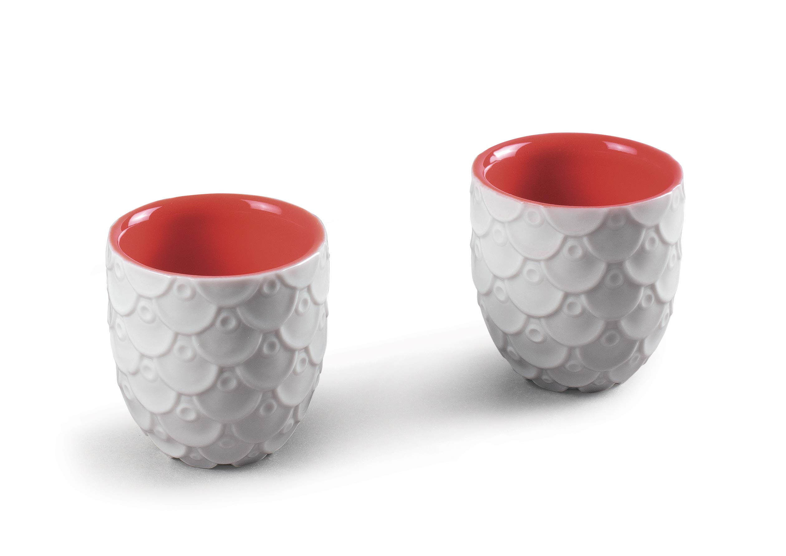 Lladró Drago Cinese set 2 tazze sake porcellana