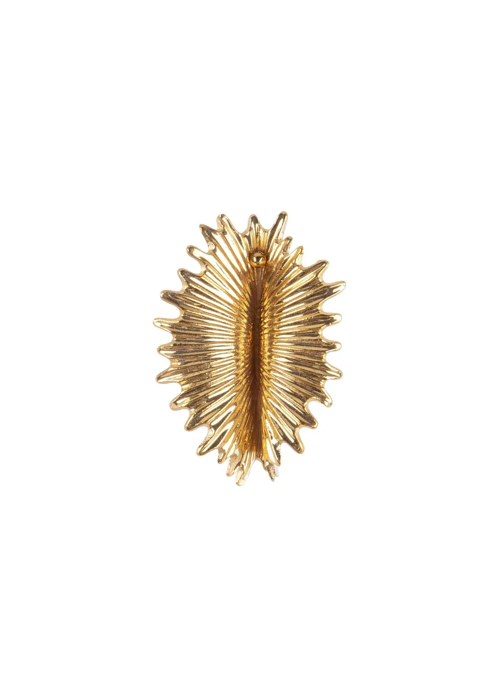 Lladró Actinia Orecchino Grande in Porcellana Oro