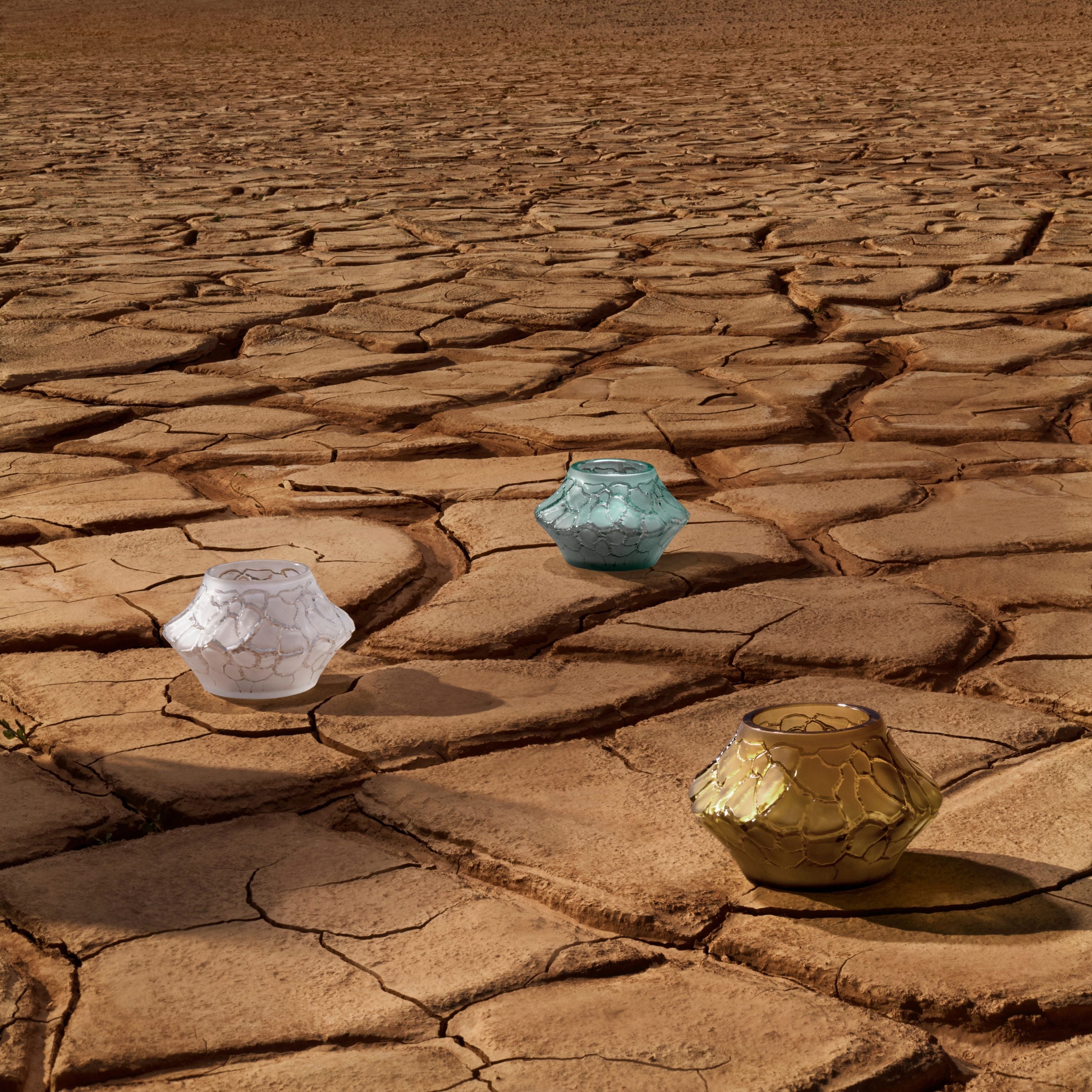 Lalique Caldera Vaso Votivo S Cristallo Satinato