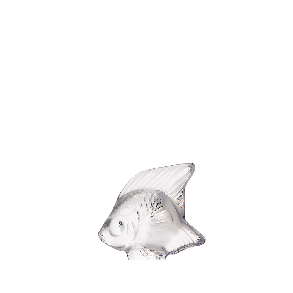 René Lalique Fish scultura pesce cristallo incolore taglia S