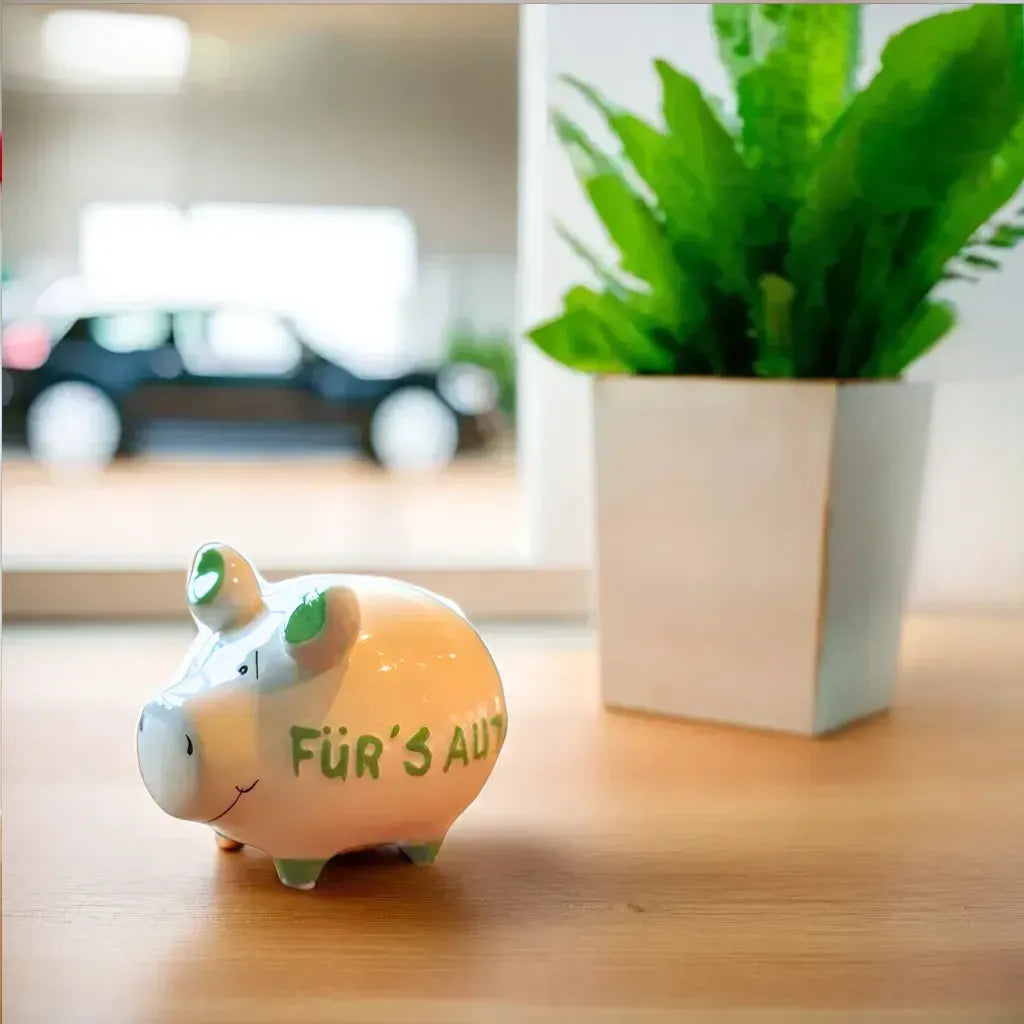 Sparschwein Kleinschweine Fürs Auto salvadanaio piccolo bianco ceramica