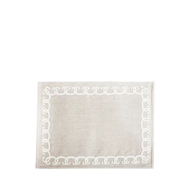 Lalique Scallop tovaglietta ricamata One Size