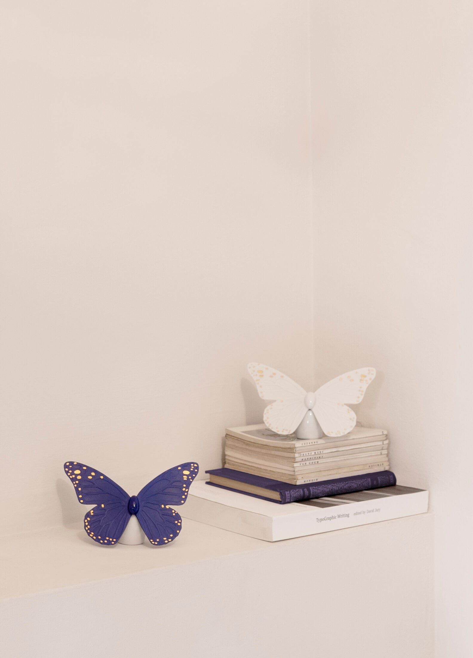 Lladró Accessori Decorativi Farfalla litofania azzurro oro