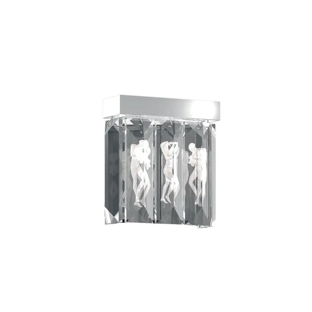 René Lalique Serene 5 Prismi applique parete rettangolare cristallo
