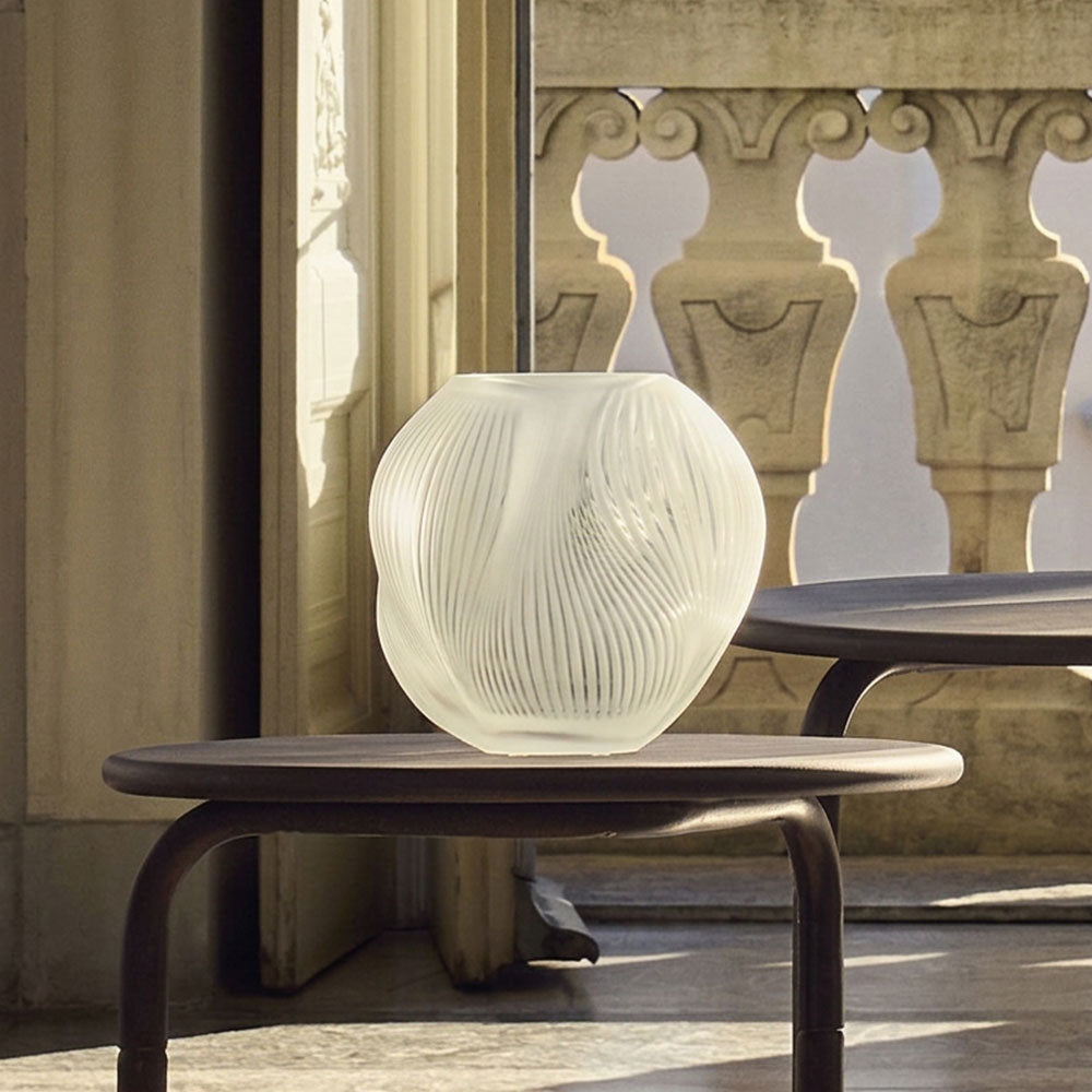 Lalique Alizé vaso piccolo in cristallo trasparente S