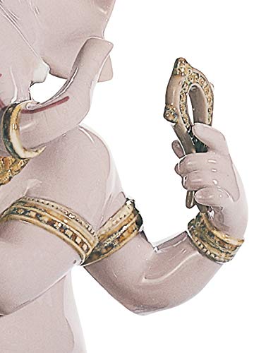 Lladró Sculture Ganesha con Bansuri statua ganesha porcellana