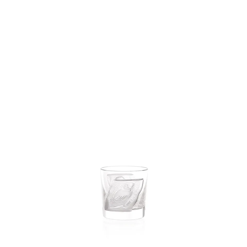 René Lalique Owl tumbler cristallo set 1 bicchiere