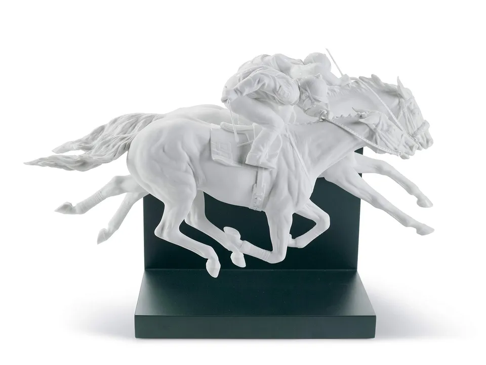 Lladró Sculture Corsa di Cavalli figurina porcellana edizione limitata