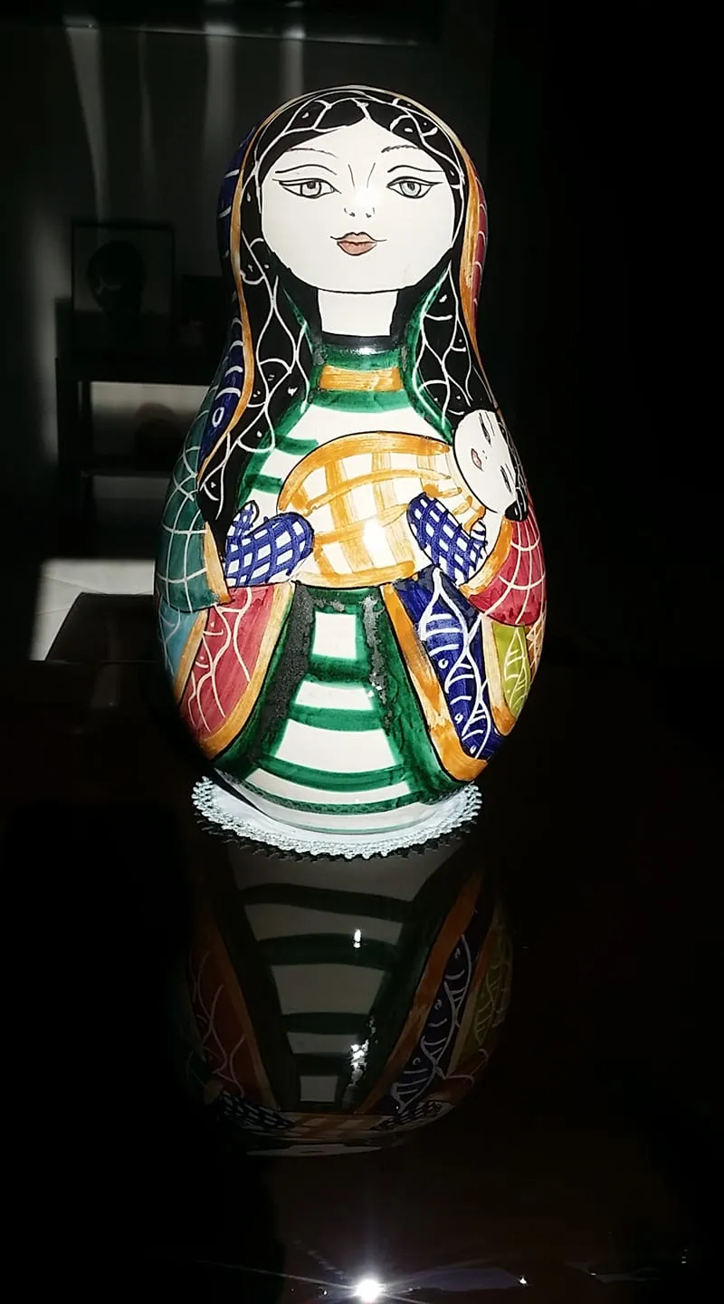 Raffaela Russo Arredo matrioska ceramica 02 dipinta mano