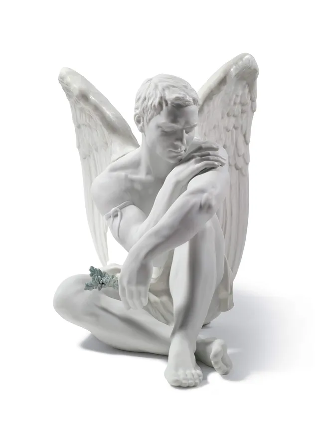 Lladró Angelo Custode figurina porcellana angelo