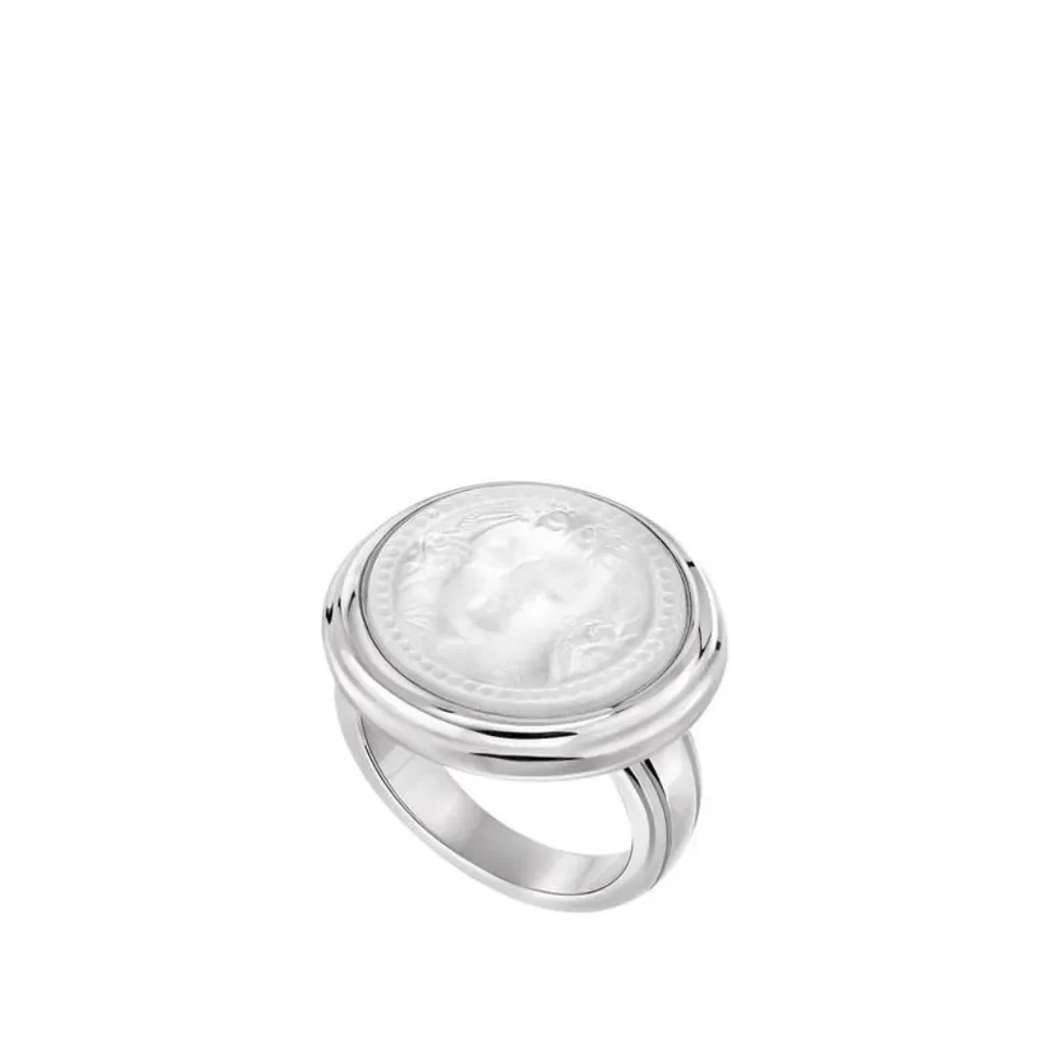 Lalique Arethuse Anello Tondo Argento Taglia 53