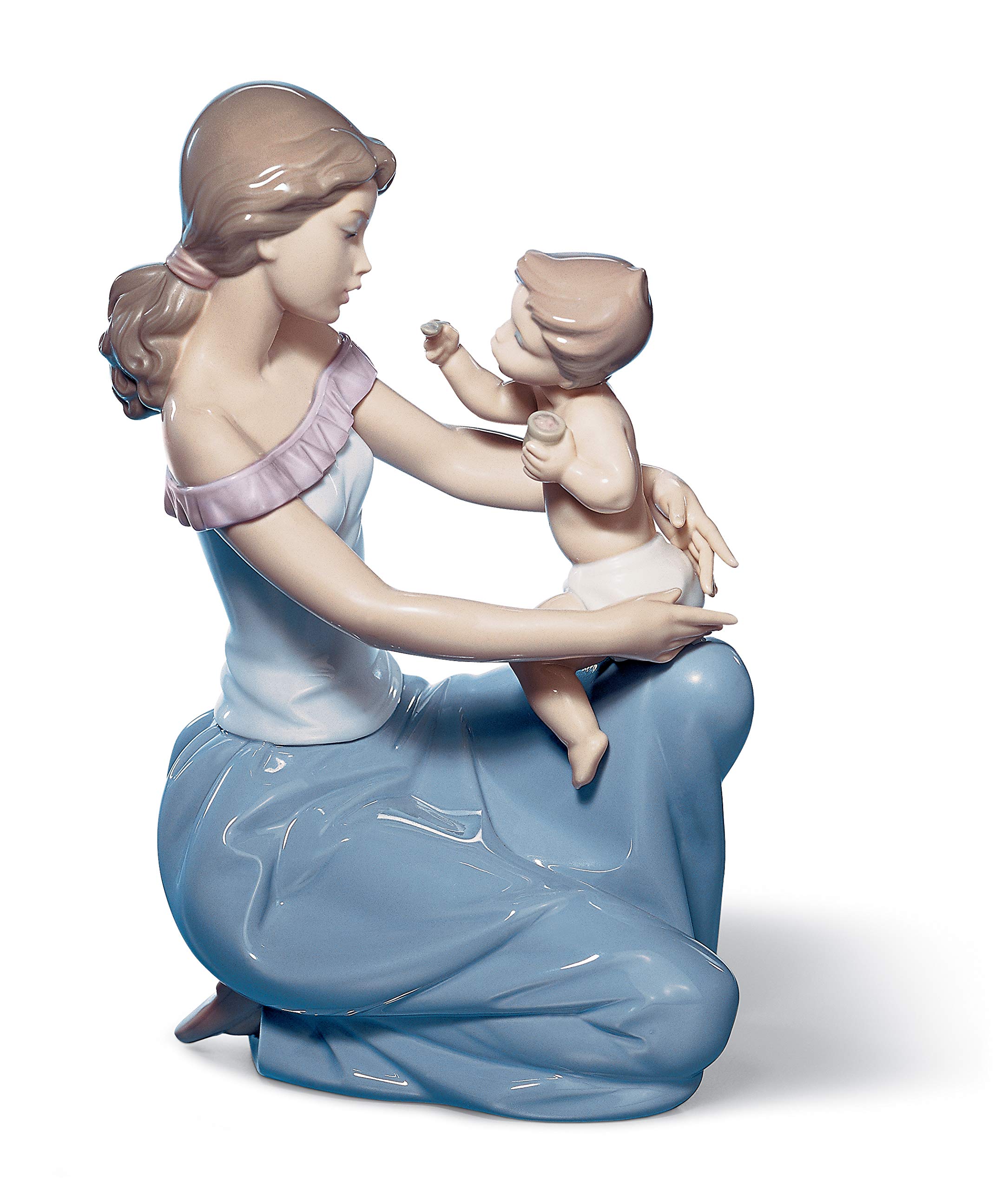Lladró Uno Per Te E Uno Per Me figurina madre porcellana