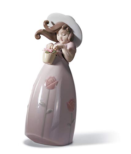 Lladró Sculture Bimba Piccola Rosa figura ragazza porcellana
