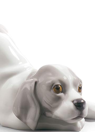 Lladró Sculture Cane Giocherellone figurina cane porcellana
