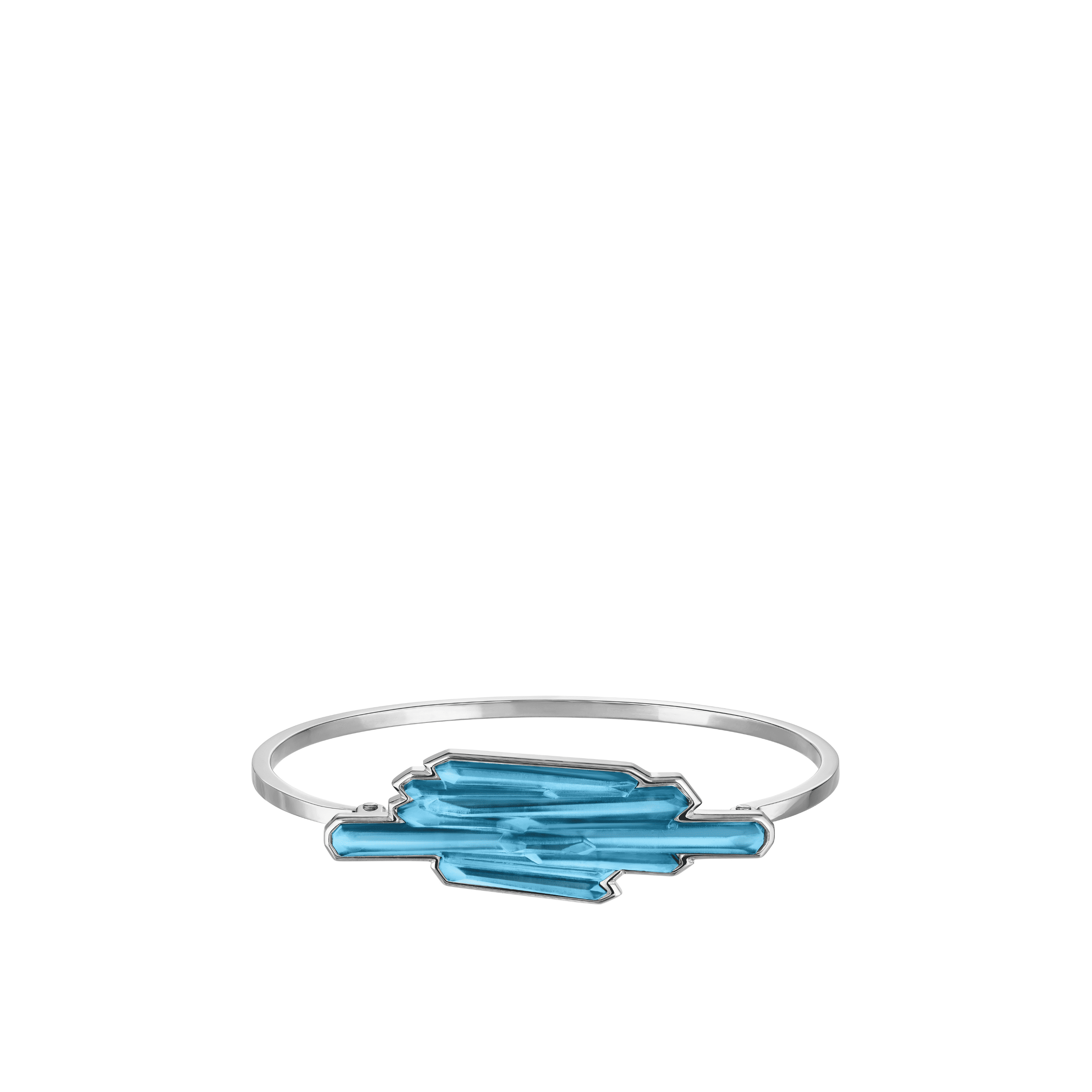 Lalique Jewellery Terramineral bracciale rigido blu taglia S